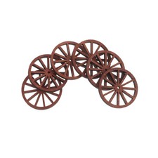  12 Pcs Déco Vintage Roues De Chariot En Bois Décoration Occidentale