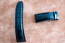 Bracelet neuf original IWC - ALLIGATOR noir pour IWC Portugaise