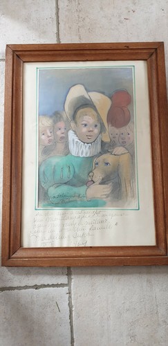 Rare peinture gouache - rare,