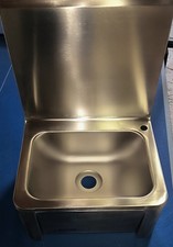 Lave-mains inox mural à