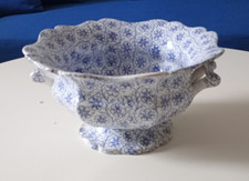 Grand compotier en faïence de bordeaux vieillard service japon