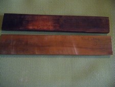 2 plaquettes bois de niové,coutellerie,tournage ou autres