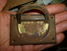 Ancienne Poignée Tôle Tiroir Meuble Métier Bureau Secrétaire Coffre Déco Atelier