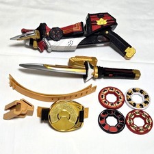 Power Rangers Samurai Shinkenger Morpher Weapon 3p Disc 4p set BANDAI Japan