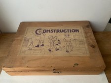 ancienne boite de jeu en bois