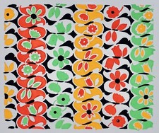 Atelier TESTEMALE - Peinture originale - Gouache - Projet de tissu 662