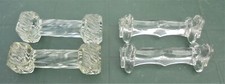 4  porte-couteaux en verre  de