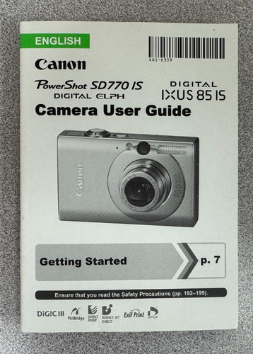 Canon powershot sd770 - is, /