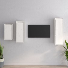 Meubles TV 3 pcs Blanc Bois