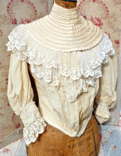 ANCIEN CORSAGE/ BLOUSE écrue