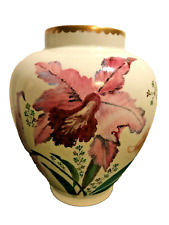 vase porcelaine Kronester  peint à la main west germany Bavière numéroté 3/1990