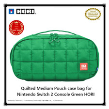 Pochette Etui Pochette Medium matelassée pour Console Nintendo Switch 2 Vert ...