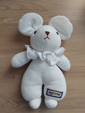 Doudou Souris Blanche Nid