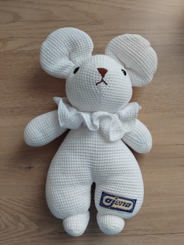Doudou souris blanche maille - doudou,