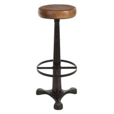 Tabouret Design Cuir & Métal