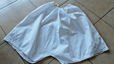 vIntage culotte PANTY short coton fin main dentelle monogramme #old clot