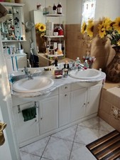 MEUBLE DE SALLE DE BAIN DOUBLE VASQUE