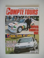 COMPTE TOURS 92 PEUGEOT 205 Gr