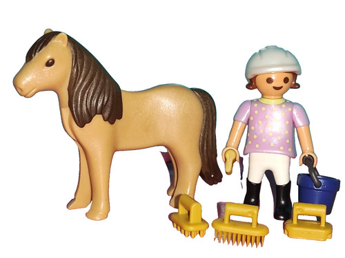 Playmobil figurine fille avec - figurine,