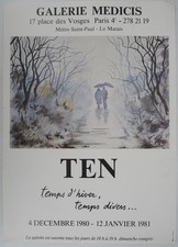 [AFFICHE D'ART] TEN, Temps d'hiver, temps divers #Medicis, 1981