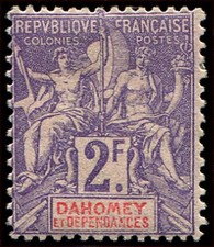 Dahomey N° 16* 2 francs