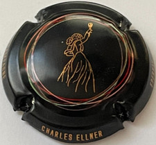 Capsule de Champagne ELLNER Charles (17a. Noir cercle vert et rouge)
