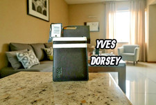 Valeur 16,90 € Yves Dorsey  portefeuille noir et blanc NEUF cuir