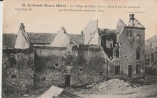 CPA 77 Le Village de BARCY pris et repris 2 fois fut bombardé par les ...1916