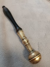 GOUPILLON EAU BÉNITE BRONZE ÉBÈNE