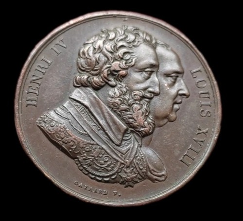 France louis xviii - france, medaille