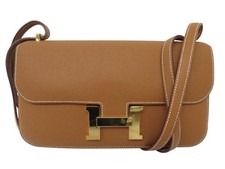 SAC A MAIN HERMES CONSTANCE ELAN H085425CC CUIR EPSOM GOLD BANDOULIERE HAND BAG