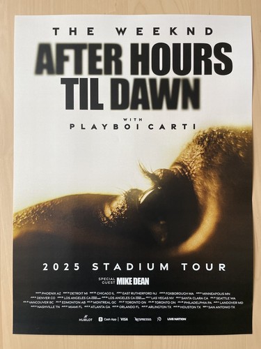 Affiche concert the weeknd - affiche,