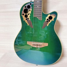 Guitare électrique verte Ovation Celebrity CP212 utilisée du Japon avec...