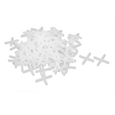   Carrelage Sol mur croix en plastique blanc 2,5mm écartement 100pcs
