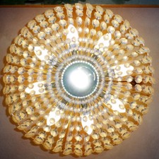 Lustre en osier plafonnier