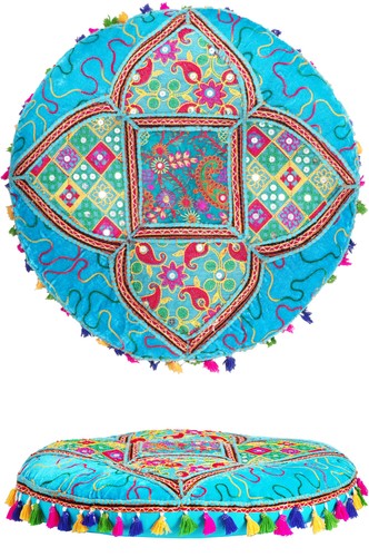 Pouf assise coussin ottomane - pouf,
