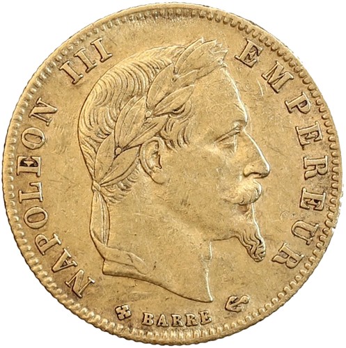 Francs napoléon iii tête - 5,
