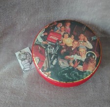 Boite ronde en métal Coca-Cola 1989 Paris