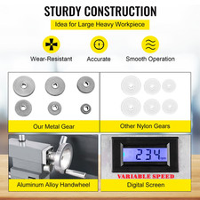 Uimoso Tour À Métaux Compact Avec Vitesse Réglable, 750 W, 220X600 Mm