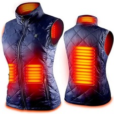 Femmes Gilet Chauffant Automne Et Hiver Coton Gilet USB Infrarouge Électrique Co