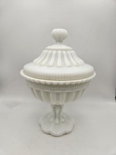 Bonbonnière - Drageoir en Opaline Blanche