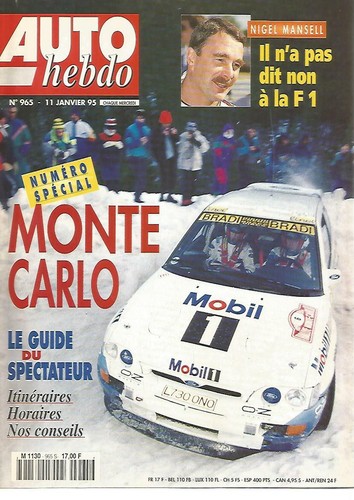 Auto hebdo 965 monte carlo - auto, monte-carlo