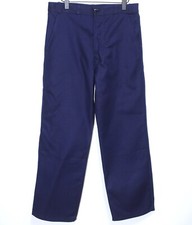 New 1960s Blue Indigo Cotton Twill Work Chore Peasant Pants W35 Made in France