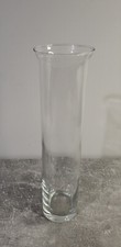 Vase Transparent Cylindrique en Verre Hauteur 30cm Diamètre 7cm
