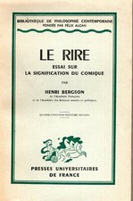 Le rire. BERGSON (Henri).