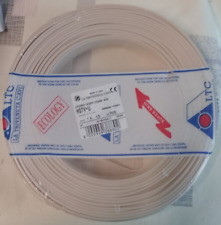 Fil électrique rigide (conducteur) H07V-U 1,5 mm² blanc/ivoire en bobine de 100m