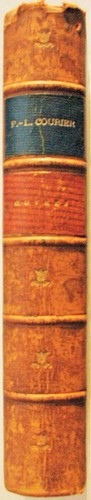 Oeuvres paul louis courier - de,