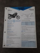 FICHE TECHNIQUE TRIUMPH 900