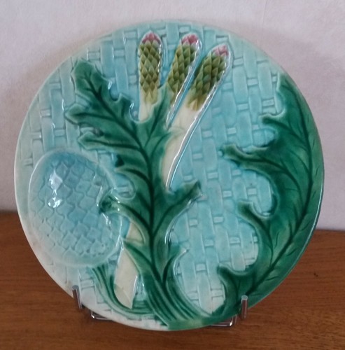 Assiette asperges ancienne - assiette,