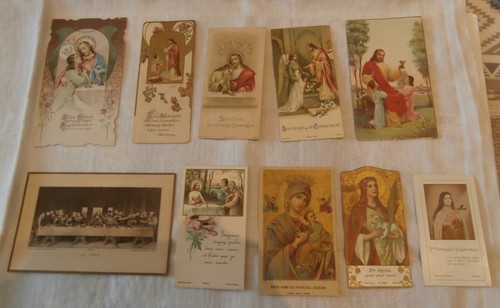 Lot images pieuses - 10,
